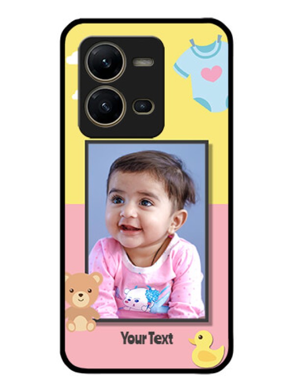 Custom Vivo V25 5G Custom Metal Phone CaseKids 2 Color Design