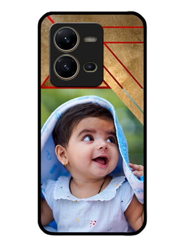 Custom Vivo V25 5G Custom Metal Phone CaseGradient Abstract Texture Design