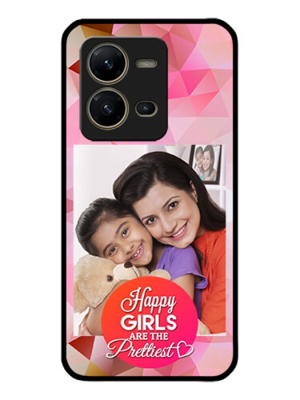 Custom Vivo V25 5G Custom Metal Phone CaseAbstract Triangle Design