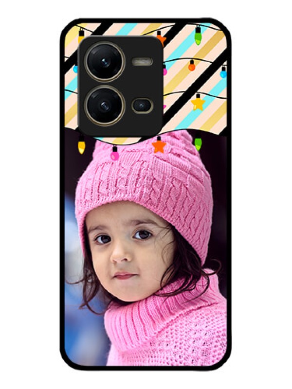 Custom Vivo V25 5G Custom Metal Phone CaseLights Hanging Design