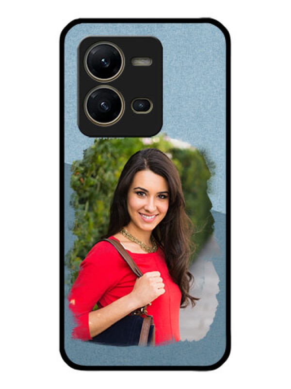 Custom Vivo V25 5G Custom Metal Phone CaseGrunge Line Art Design