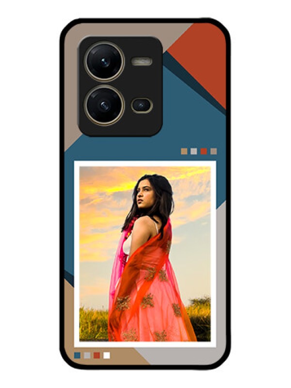 Custom Vivo V25 5G Custom Metal Phone CaseRetro Color Pallet Design