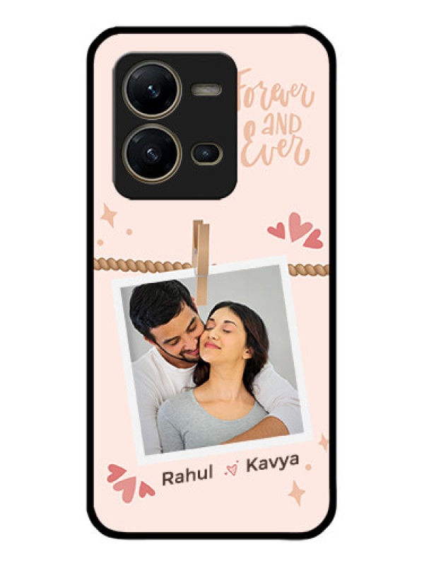 Custom Vivo V25 5G Custom Metal Phone CaseForever And Ever Love Design