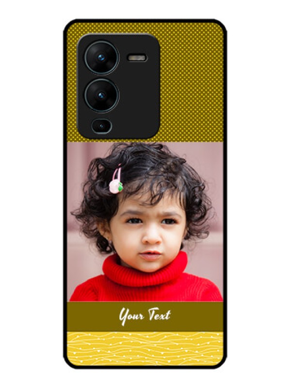 Custom Vivo V25 Pro 5G Custom Metal Phone CaseSimple Green Color Design