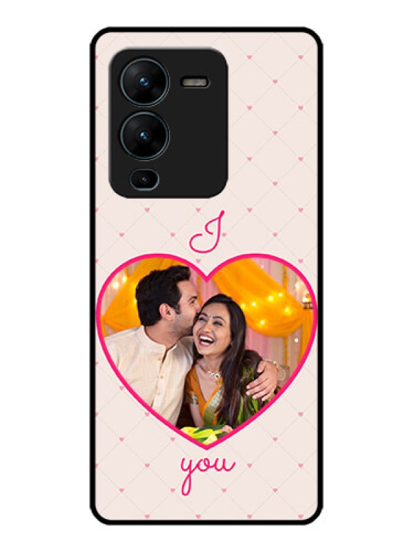 Custom Vivo V25 Pro 5G Custom Metal Phone CaseHeart Shape Design