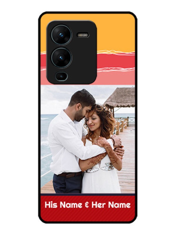 Custom Vivo V25 Pro 5G Custom Metal Phone CaseColorful Case Design