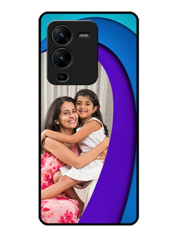 Custom Vivo V25 Pro 5G Custom Metal Phone CaseSimple Pattern Design