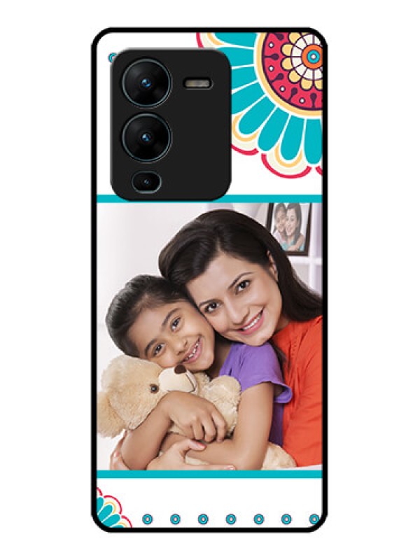 Custom Vivo V25 Pro 5G Custom Metal Phone CaseFlower Design