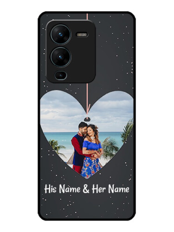 Custom Vivo V25 Pro 5G Custom Metal Phone CaseHanging Heart Design