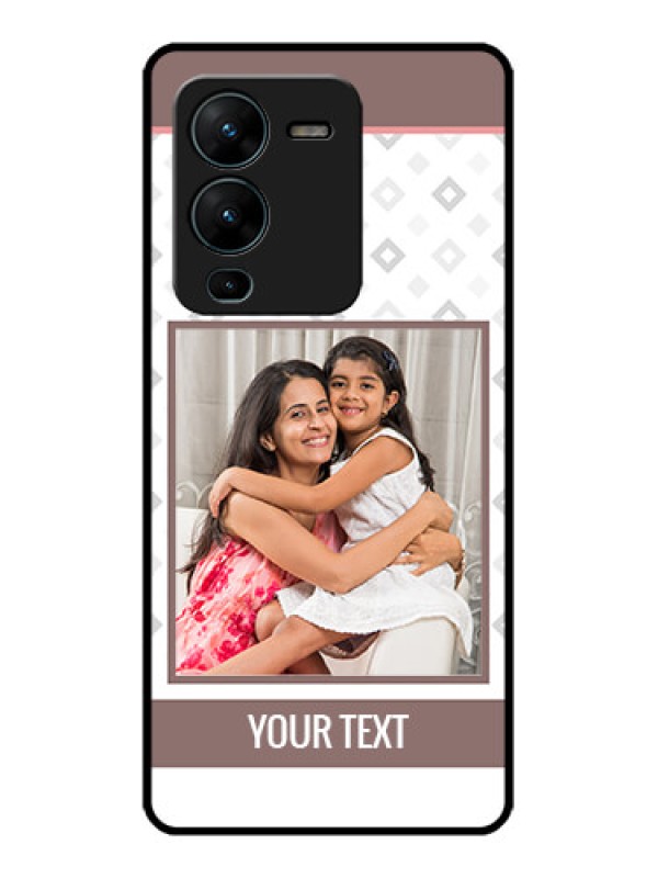 Custom Vivo V25 Pro 5G Custom Metal Phone CaseSimple Diamond Design