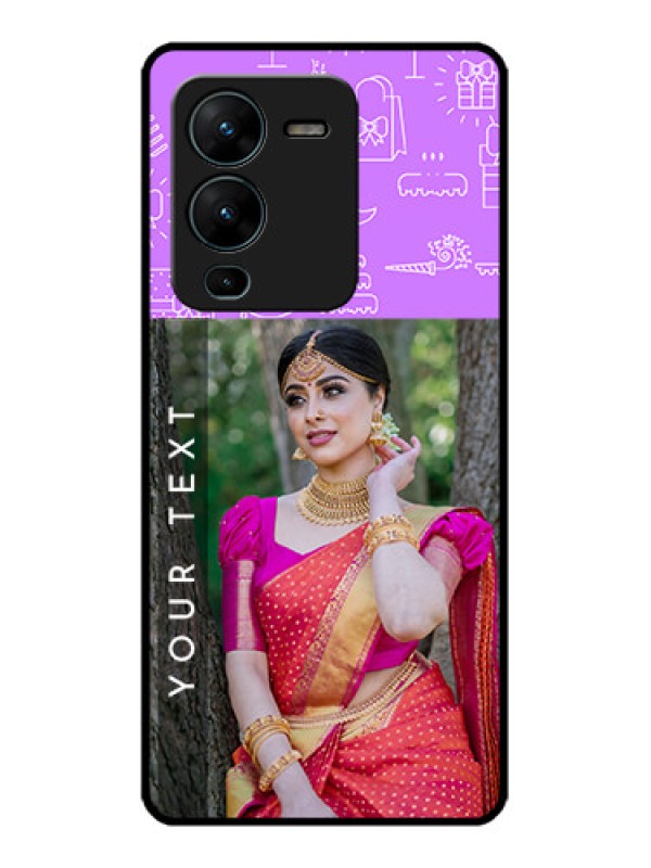 Custom Vivo V25 Pro 5G Custom Metal Phone CaseBirthday Icons Design