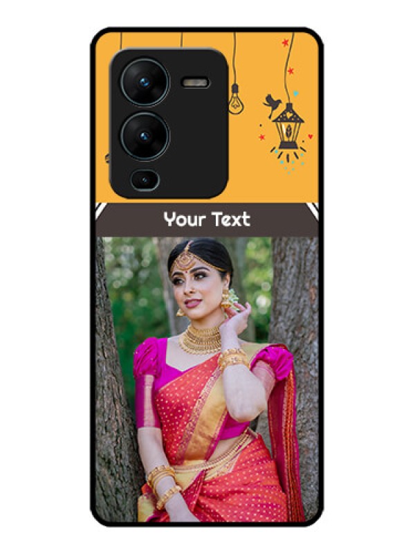 Custom Vivo V25 Pro 5G Custom Metal Phone CaseWith Family Picture And Icons