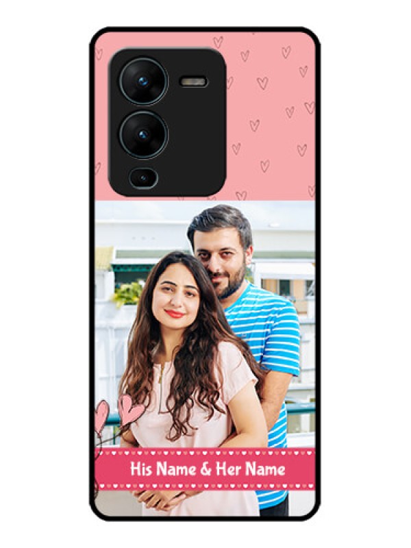 Custom Vivo V25 Pro 5G Custom Metal Phone CaseLove Design Peach Color