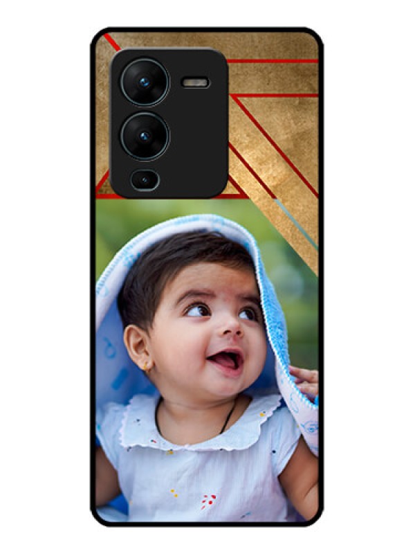 Custom Vivo V25 Pro 5G Custom Metal Phone CaseGradient Abstract Texture Design