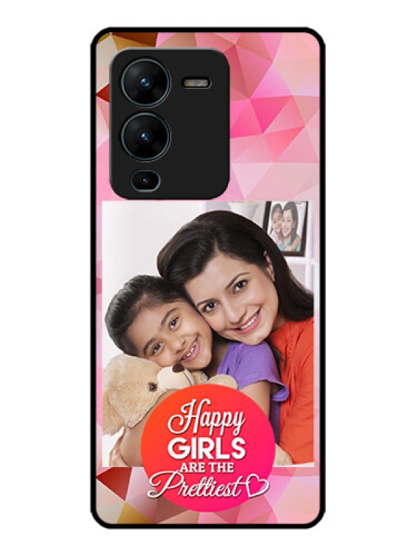 Custom Vivo V25 Pro 5G Custom Metal Phone CaseAbstract Triangle Design