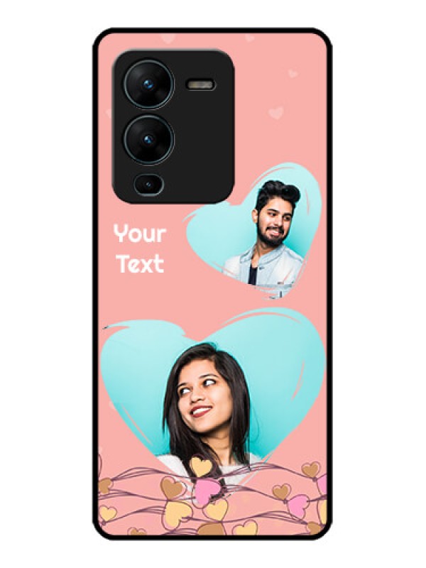 Custom Vivo V25 Pro 5G Custom Metal Phone CaseLove Doodle Design