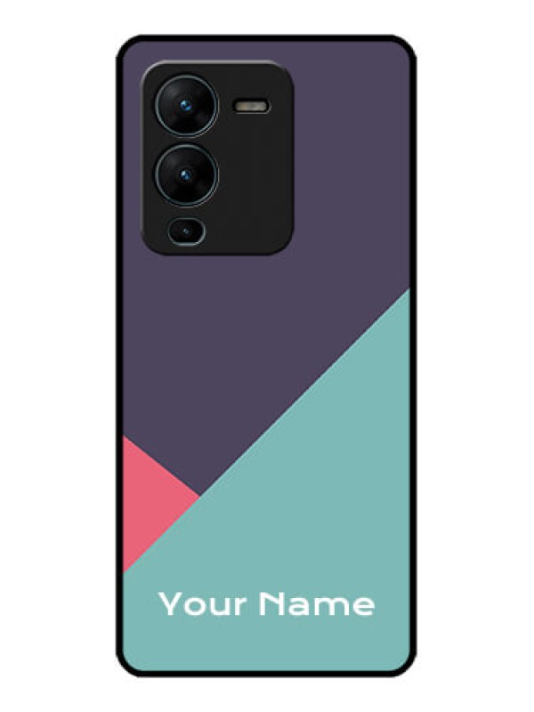 Custom Vivo V25 Pro 5G Custom Metal Phone CaseTri Color Abstract Design