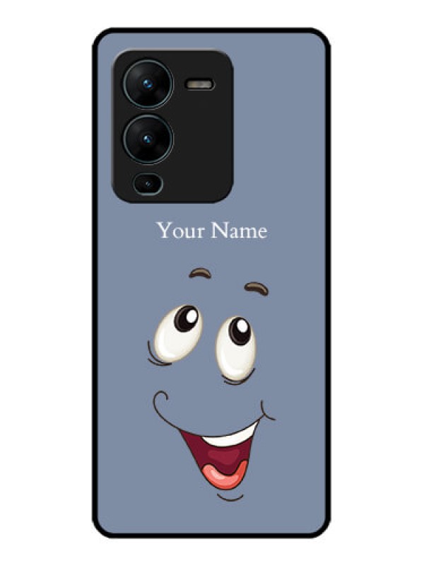 Custom Vivo V25 Pro 5G Custom Metal Phone CaseLaughing Cartoon Face Design