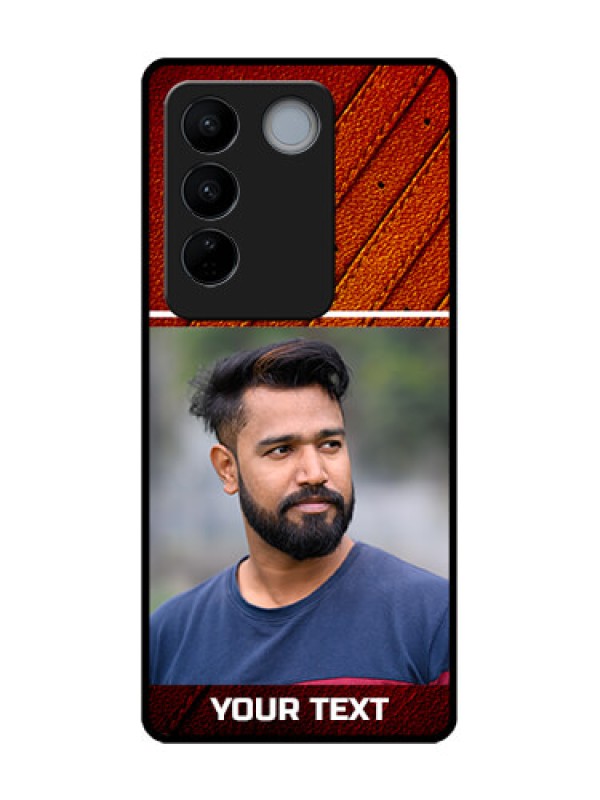 Custom Vivo V27 Pro Custom Metal Phone CaseLeather Phone Case Design