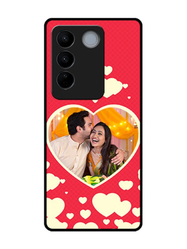 Custom Vivo V27 Pro Custom Metal Phone CaseLove Symbols Phone Cover Design