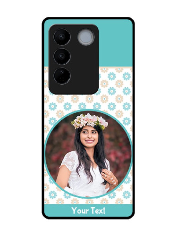 Custom Vivo V27 Pro Custom Metal Phone CaseBeautiful Flowers Design