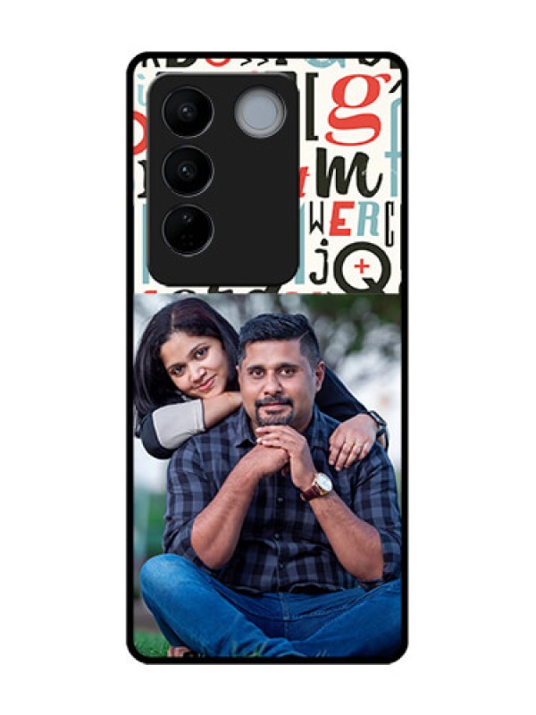 Custom Vivo V27 Pro Custom Metal Phone CaseAlphabet Design