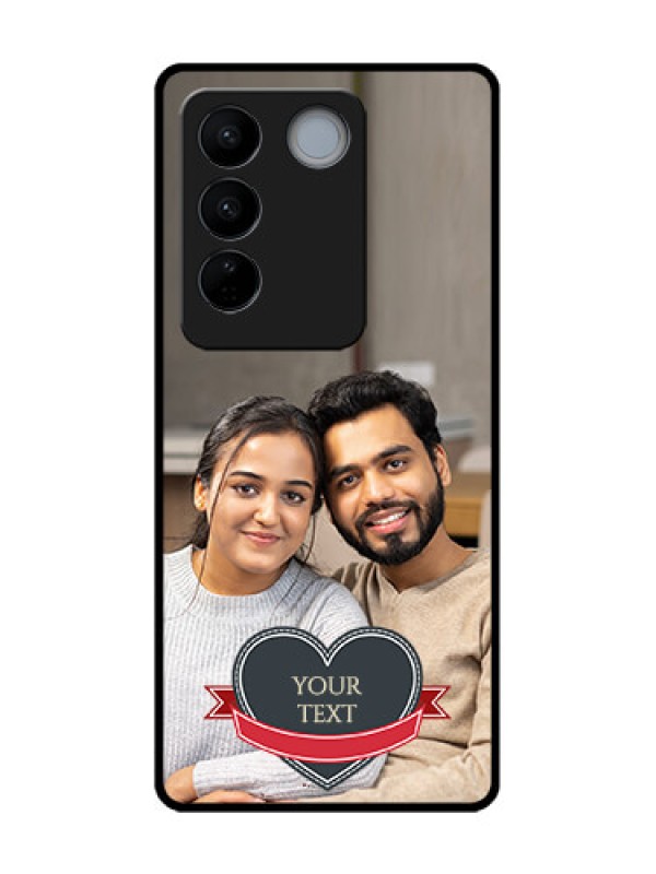 Custom Vivo V27 Pro Custom Metal Phone CaseJust Married Couple Design