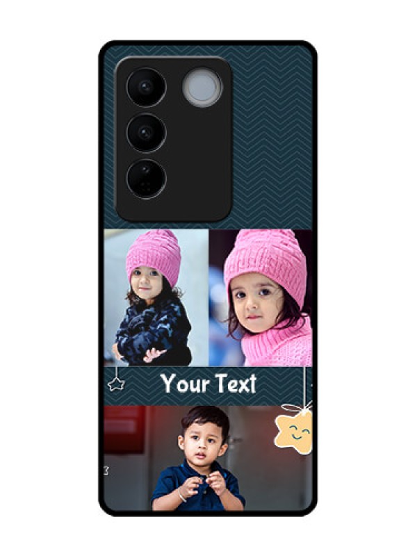 Custom Vivo V27 Pro Custom Metal Phone CaseHanging Stars Design