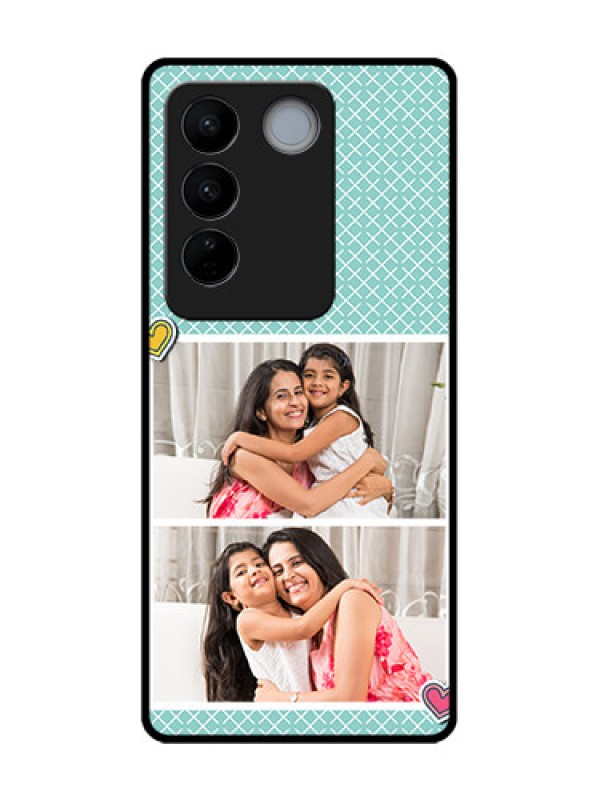 Custom Vivo V27 Pro Custom Metal Phone Case2 Image Holder With Pattern Design
