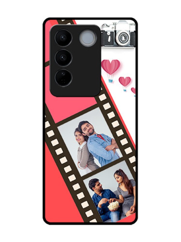 Custom Vivo V27 Pro Custom Metal Phone Case3 Image Holder With Film Reel