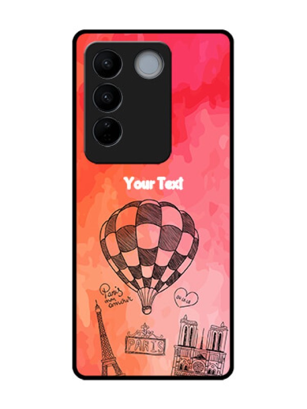 Custom Vivo V27 Pro Custom Metal Phone CaseParis Theme Design