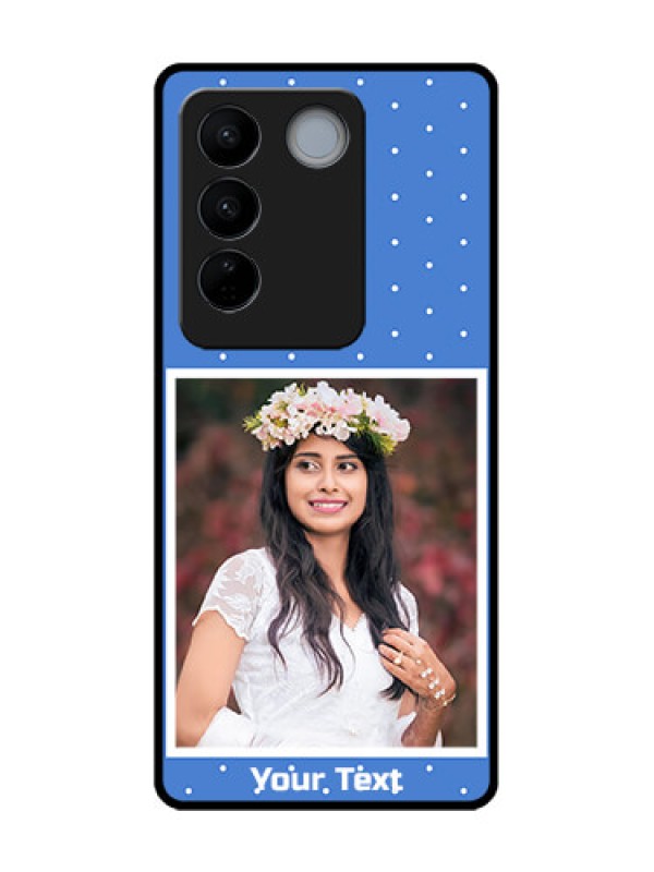Custom Vivo V27 Pro Custom Metal Phone CasePolka Dots Design