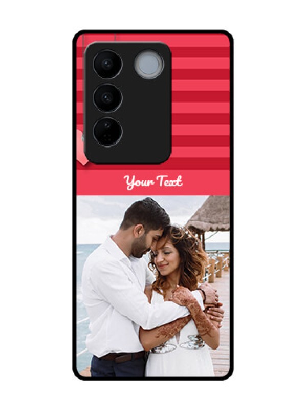 Custom Vivo V27 Pro Custom Metal Phone CaseValentines Day Design
