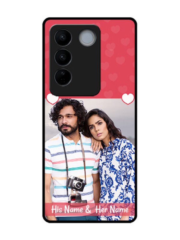 Custom Vivo V27 Pro Custom Metal Phone CaseSimple Love Design