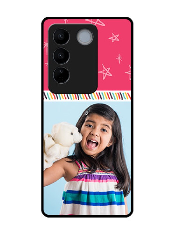 Custom Vivo V27 Pro Custom Metal Phone CaseLine Art Design