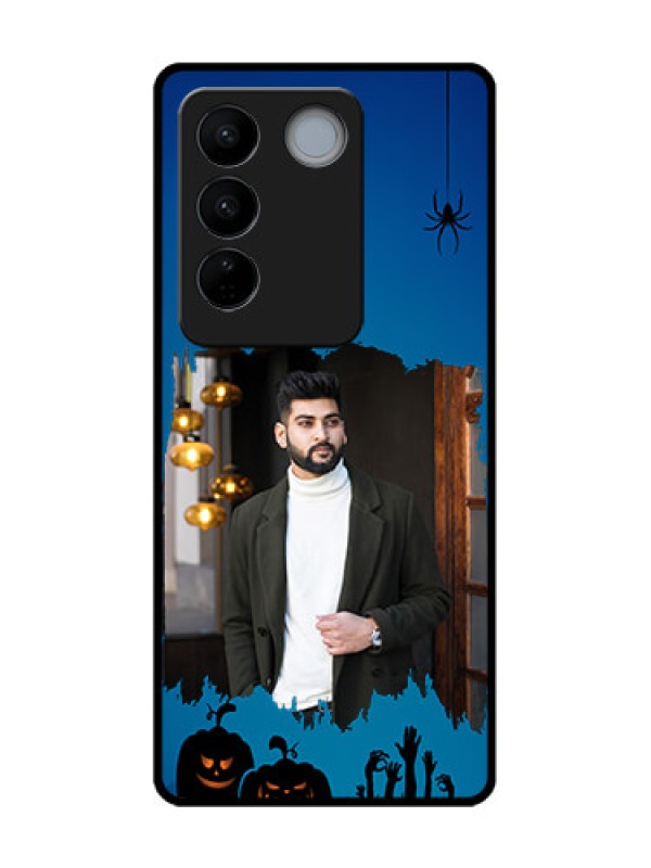 Custom Vivo V27 Pro Custom Metal Phone CaseWith Pro Halloween Design