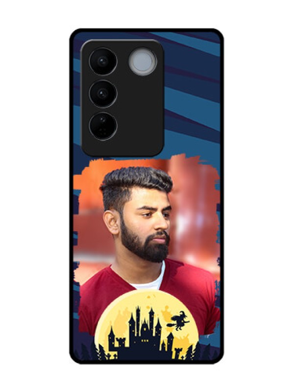 Custom Vivo V27 Pro Custom Metal Phone CaseHalloween Witch Design