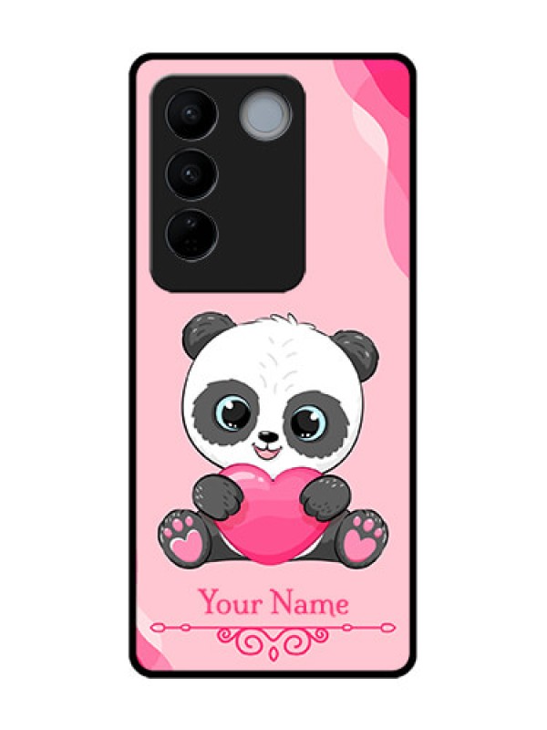 Custom Vivo V27 Pro Custom Metal Phone CaseCute Panda Design