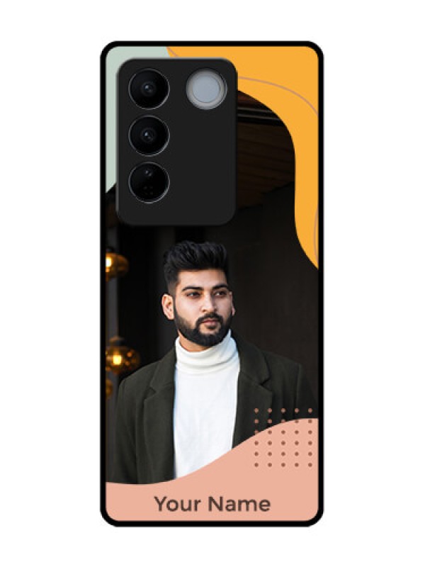 Custom Vivo V27 Pro Custom Metal Phone CaseTri - Coloured Overlay Design