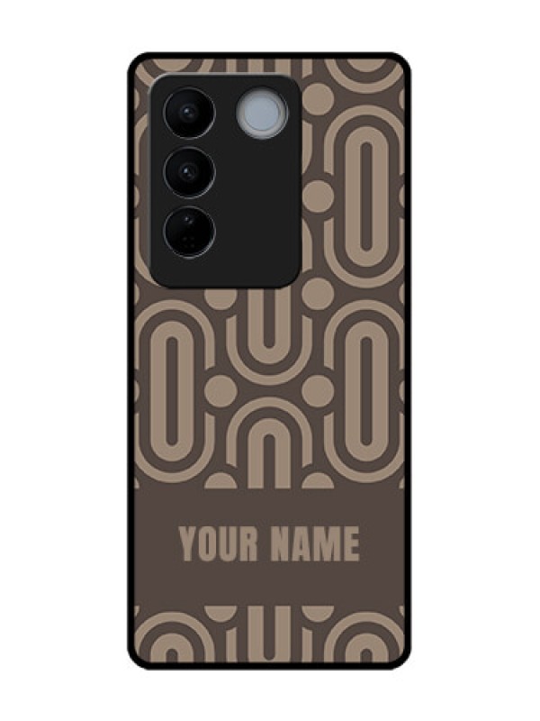 Custom Vivo V27 Pro Custom Metal Phone CaseCaptivating Zero Pattern Design