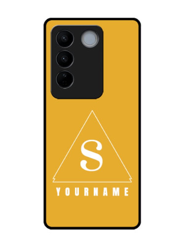 Custom Vivo V27 Pro Custom Metal Phone CaseSimple Triangle Design