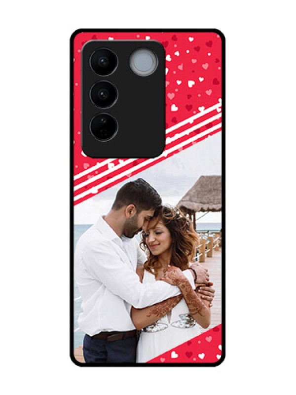 Custom Vivo V27 Custom Metal Phone CaseValentines Gift Design