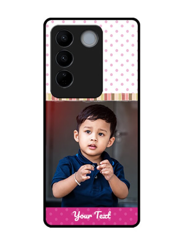 Custom Vivo V27 Custom Metal Phone CaseCute Girls Cover Design