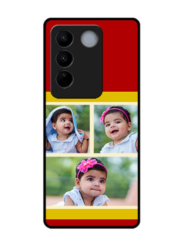 Custom Vivo V27 Custom Metal Phone CaseMultiple Pic Upload Design