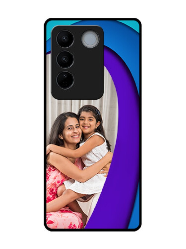 Custom Vivo V27 Custom Metal Phone CaseSimple Pattern Design