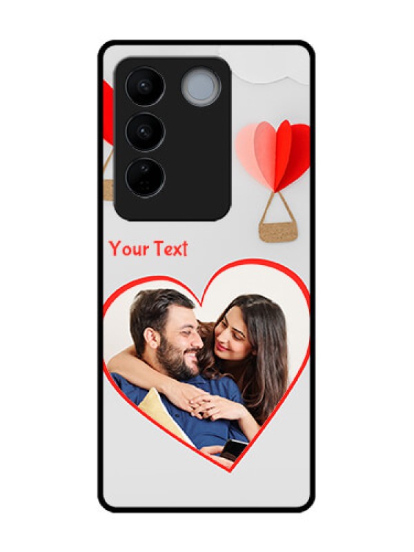 Custom Vivo V27 Custom Metal Phone CaseParachute Love Design