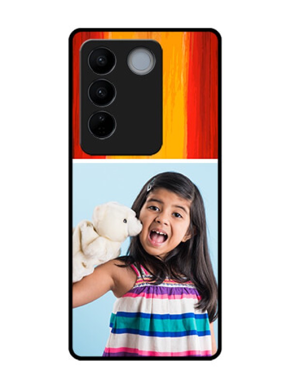 Custom Vivo V27 Custom Metal Phone CaseMulti Color Design