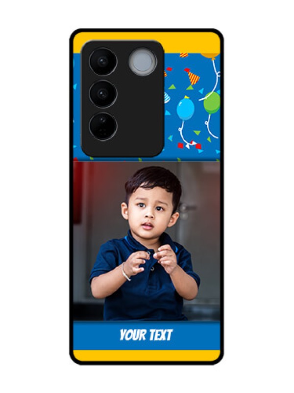 Custom Vivo V27 Custom Metal Phone CaseBirthday Wishes Design