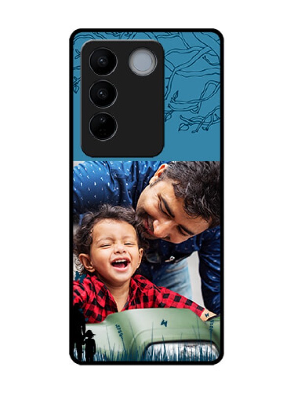 Custom Vivo V27 Custom Metal Phone CaseBest Dad Design