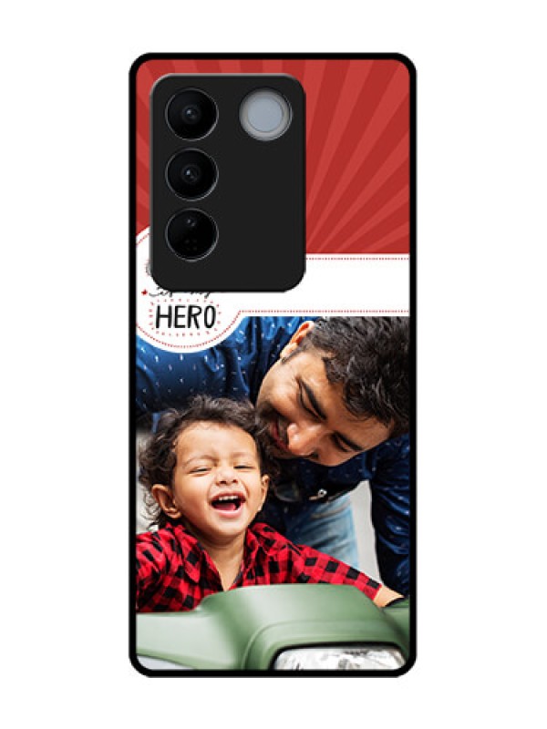 Custom Vivo V27 Custom Metal Phone CaseMy Dad Hero Design
